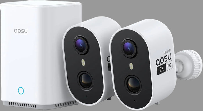 2K Security Cameras Wireless Outdoor Indoor, 2 Cam Kit
