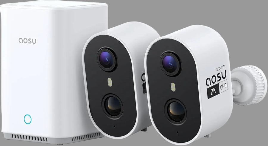 2K Security Cameras Wireless Outdoor Indoor, 2 Cam Kit