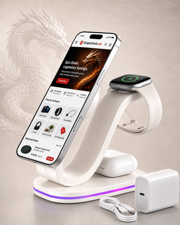 3-in-1 Wireless Charging Station for Apple Devices