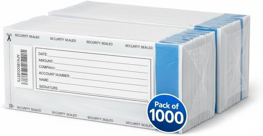Heather UK Tamper-Evident Cash Bags – Pack of 1000